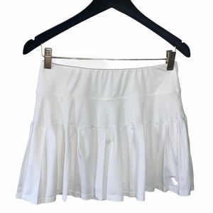 Mak's White Pleated Tennis Skirt